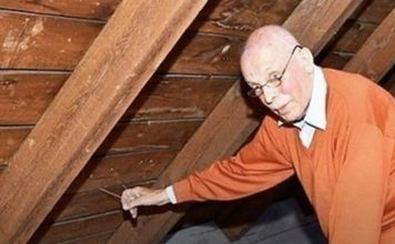 Vyras patraukė už paslėptos virvelės palėpėje ir rado slėptuvę, kurią paliko prieš 70 metų