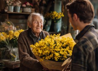 Gėlių pardavėja pašaipiai sviedė senoliui suvytusią gėlę už penkis eurus — bet tai, kas nutiko vėliau, privertė ją nuleisti akis iš gėdos…