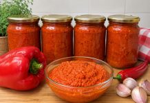Geriausias ruošinys žiemai iš paprikų: serbiškas ajvaras. Aromatas nepakartojamas!