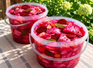 Rauginti kopūstai su burokėliais stambiais gabalais